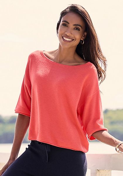 Elbsand 3/4-Arm-Shirt mit U-Boot Ausschnitt, Loungewear günstig online kaufen
