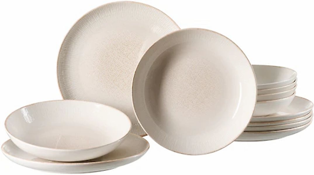 Ritzenhoff & Breker Tafelservice »Cara«, (Set, 12 tlg.), aus Steinzeug für günstig online kaufen