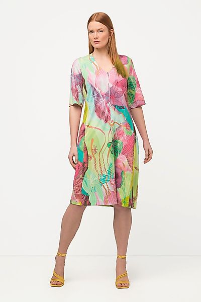 Ulla Popken Midikleid Midikleid Zipper A-Linie günstig online kaufen