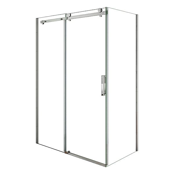 AICA Duschkabine Duschtür 110x100x195cm Schiebetür Eckdusche 8mm ESG-NANO G günstig online kaufen