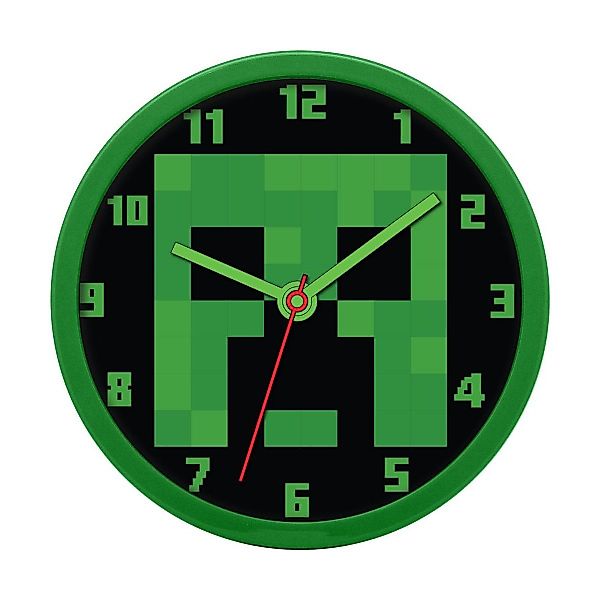 Minecraft Wanduhr Minecraft Wanduhr rund 25cm günstig online kaufen