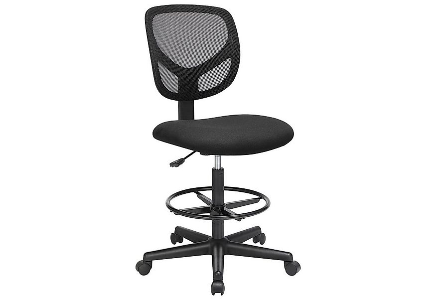 SONGMICS Bürostuhl, ergonomischer Arbeitshocker, Sitzhöhe 55-75 cm günstig online kaufen