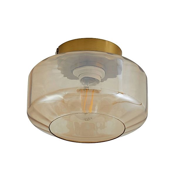 Lindby Deckenlampe Hildur 10030777 in Creme aus Glas 1-flammig E27 Wohnzimm günstig online kaufen