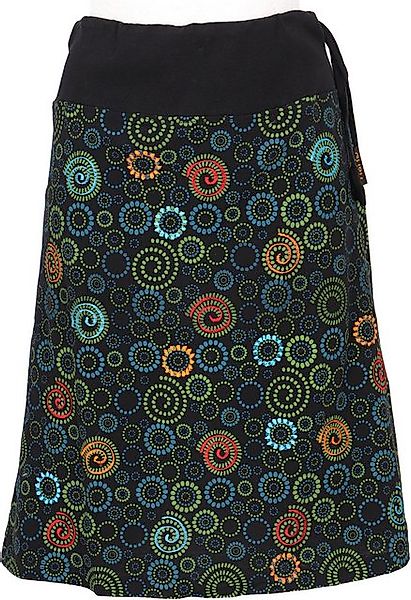 Guru-Shop Minirock Bestickter knielanger Rock, farbenfroher Boho.. alternat günstig online kaufen
