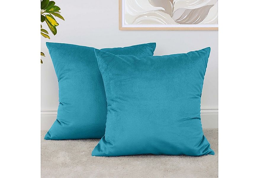 Amilian Dekokissen 2er Set - Kissen mit Füllung und Bezug - Sofakissen, Zie günstig online kaufen