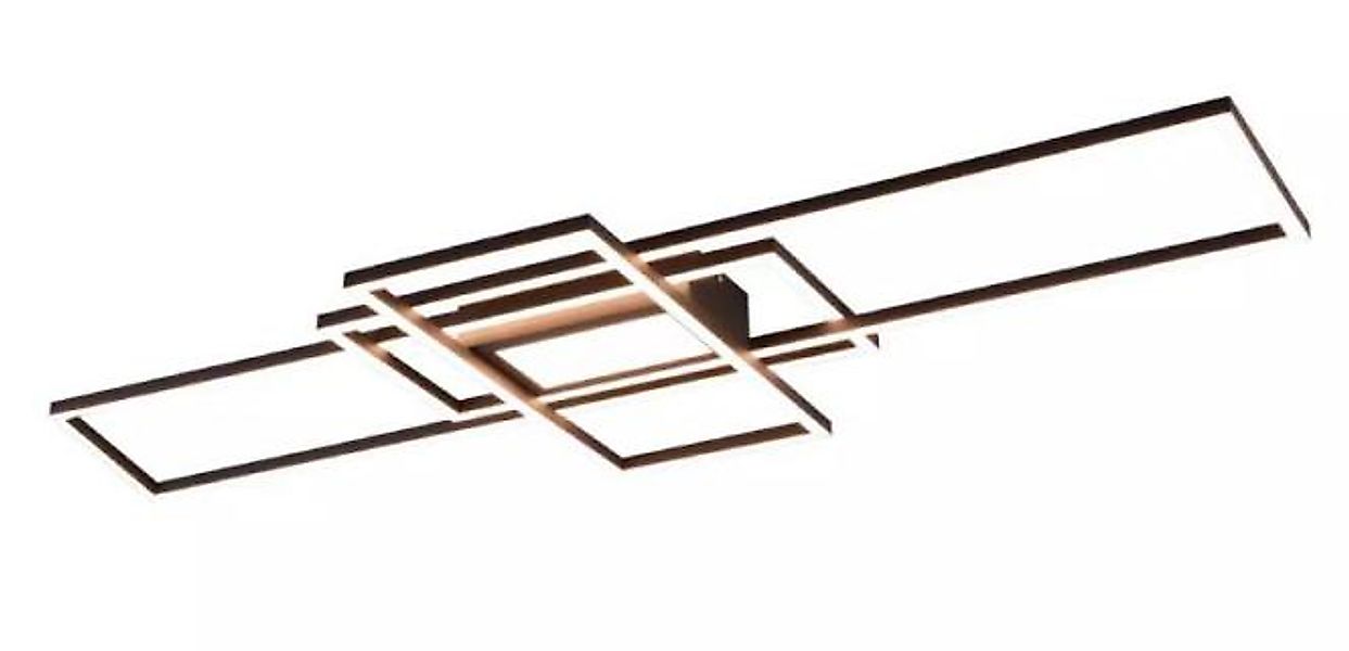 LED-Deckenleuchte ca. 105 cm breit Anthrazit 1 Stück Metall Dunkelgrau günstig online kaufen