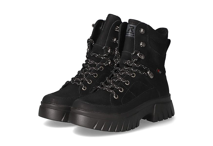 Rieker Rieker W1871-00 Damen Leder und Synthetik schwarz Schnürstiefel günstig online kaufen