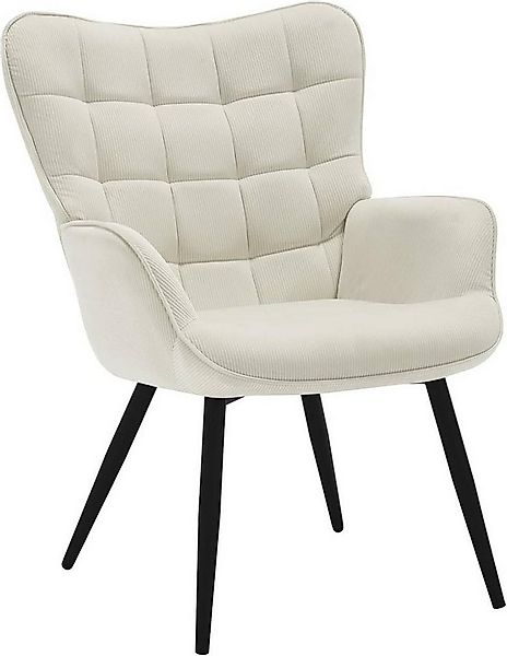 Woltu Relaxsessel (1-St), Ohrensessel Polstersessel mit Cordbezug günstig online kaufen