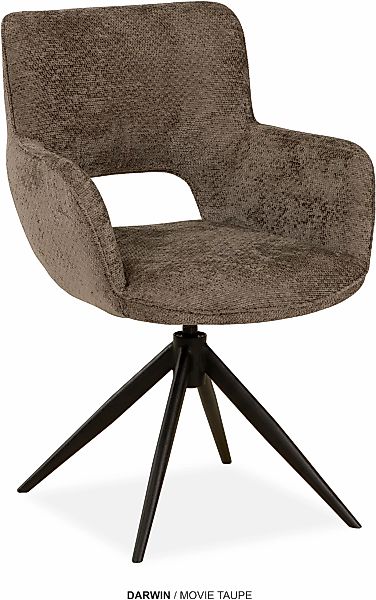 OMG Design Esszimmerstuhl "Darwin" (Set) 1 Stk. Stoff Drehstuhl mit auto-re günstig online kaufen