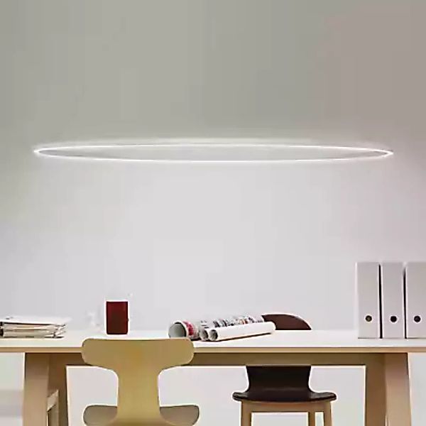 Nemo Ellisse Pendelleuchte LED, aluminium poliert - downlight - 135 cm günstig online kaufen