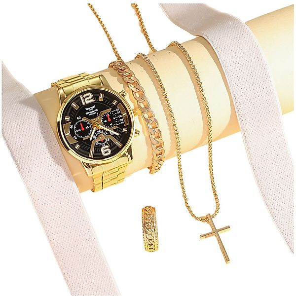 ibettertec Quarzuhr Herren Stahl Gürtel Uhr günstig online kaufen