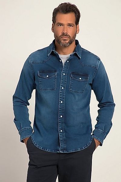 JP1880 Businesshemd Jeanshemd FLEXNAMIC® Denim Langarm günstig online kaufen