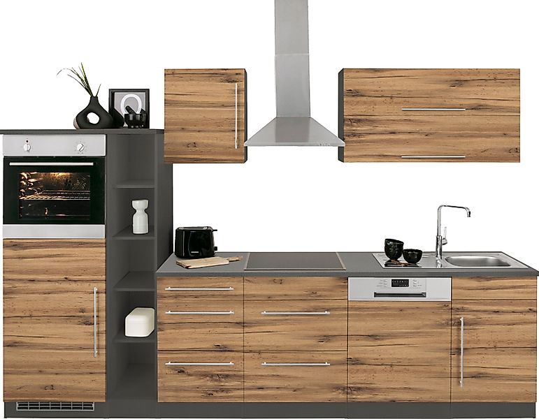 KOCHSTATION Küchenzeile KS-Samos, Breite 310 cm, günstig online kaufen