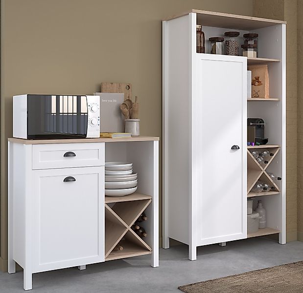 Parisot Schrank-Set "Cottage 1", (Set, 2 St., Buffet Schrank und Beistellsc günstig online kaufen