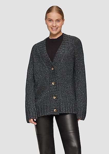 s.Oliver Strickjacke Oversized Cardigan mit Glitzergarn günstig online kaufen