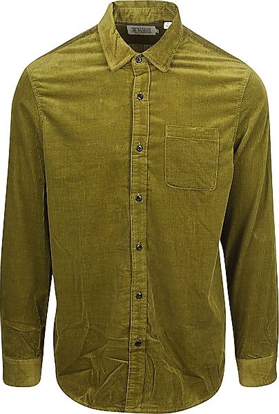 Scotch and Soda Solid Corduroy Hemd Grün - Größe L günstig online kaufen