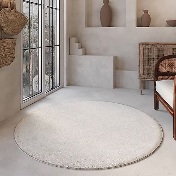 Wecon home Basics Hochflor-Teppich »Nova«, rund, 25 mm Höhe, Shaggy, gewebt günstig online kaufen