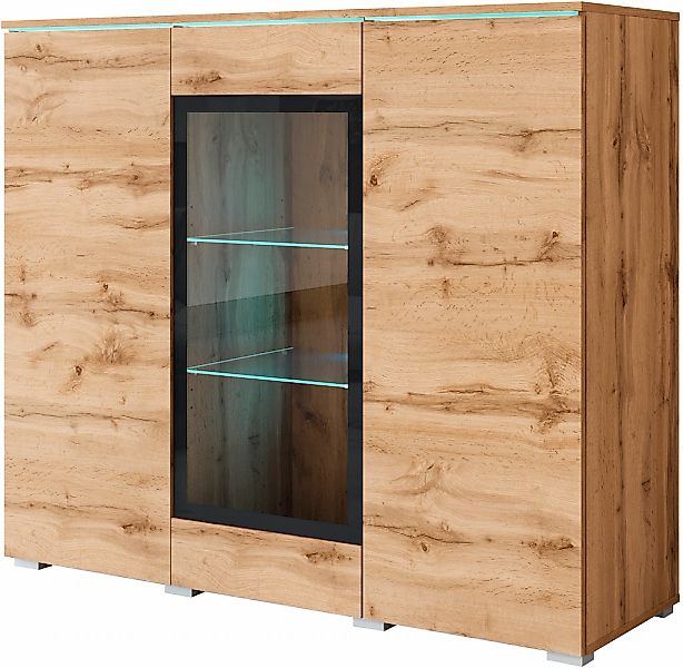 INOSIGN Highboard Vera, Highboard mit 4 Türen, 9 Fächern, verglasten Türen günstig online kaufen