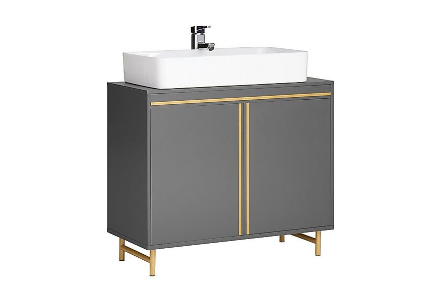 SoBuy Waschbeckenunterschrank BZR129 Badezimmerschrank Waschtisch Unterschr günstig online kaufen
