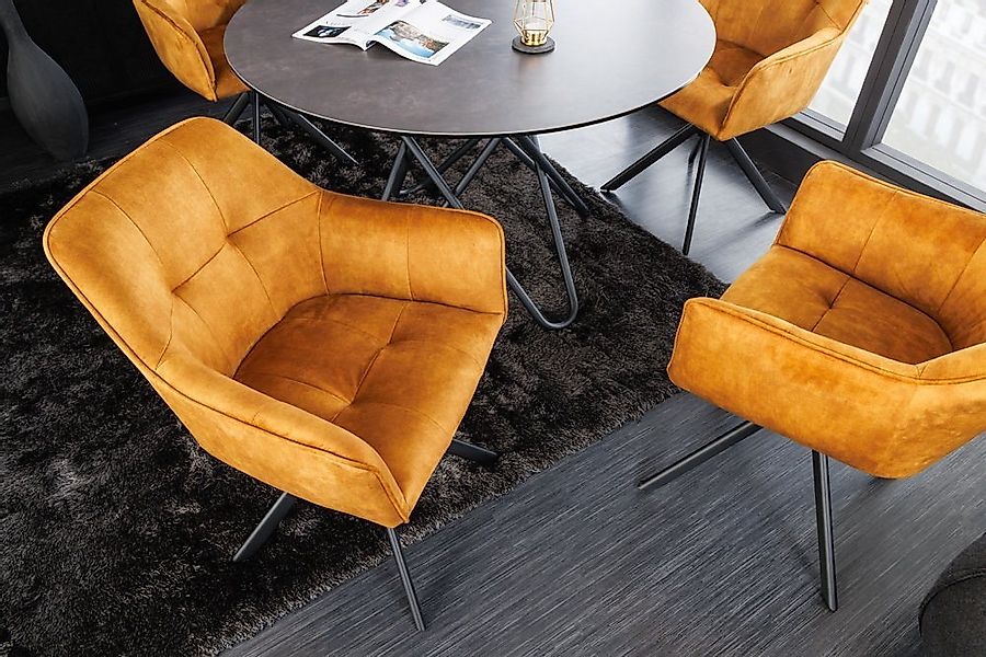 riess-ambiente Esszimmerstuhl LOFT senfgelb / schwarz (Einzelartikel, 1 St) günstig online kaufen