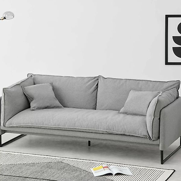 Malini 3-Sitzer Sofa, Felsengrau - MADE.com günstig online kaufen
