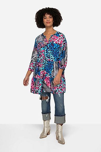 Angel of Style Tunika Tunika farbiges Leomuster 3/4-Ärmel günstig online kaufen