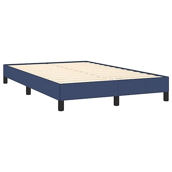 vidaXL Bettgestell Ohne Matratze Blau 120x190 cm Stoff 3269611 günstig online kaufen