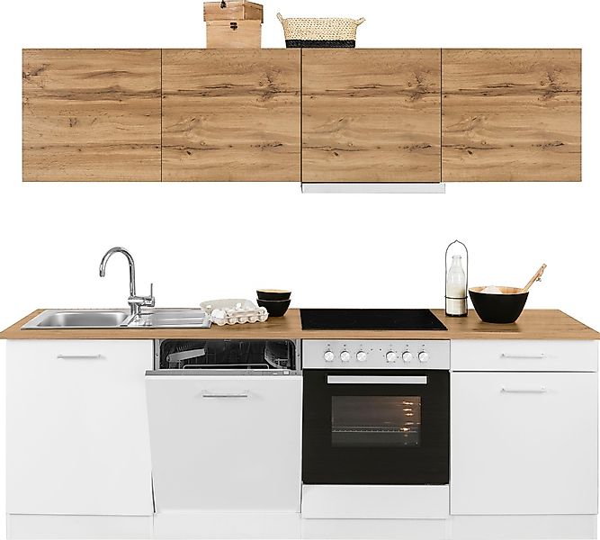 KOCHSTATION Küchenzeile "KS-Kehl", mit E-Geräten, Breite 240 cm, inkl. Gesc günstig online kaufen