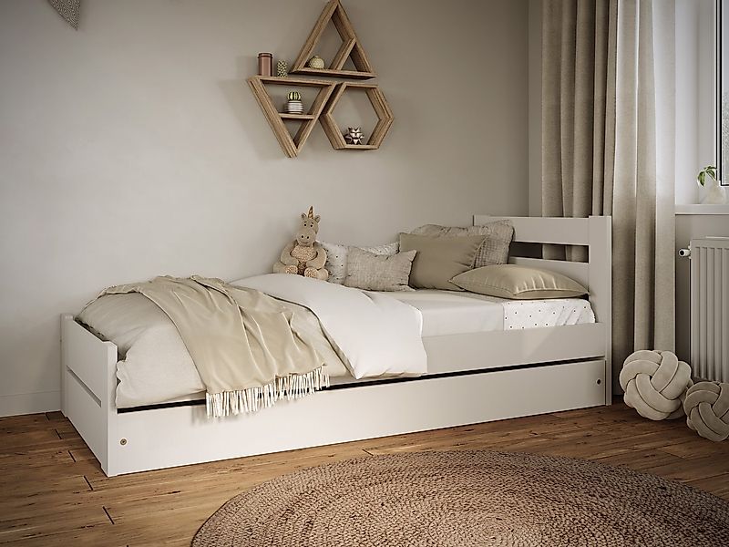 Bjird Kinderbett Jugendbett mit geräumiger Schublade günstig online kaufen