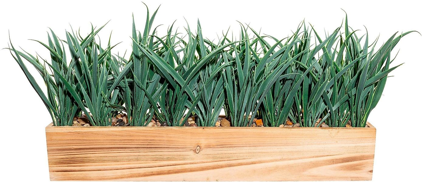 Kunstgras Holzkasten mit Gras Gras, Creativ günstig online kaufen