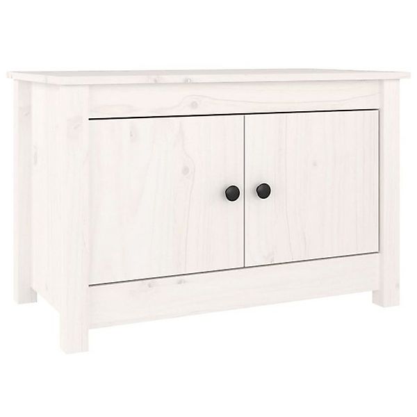 vidaXL Schuhschrank Schuhregal Weiß 70x38x45,5 cm Massivholz Kiefer günstig online kaufen