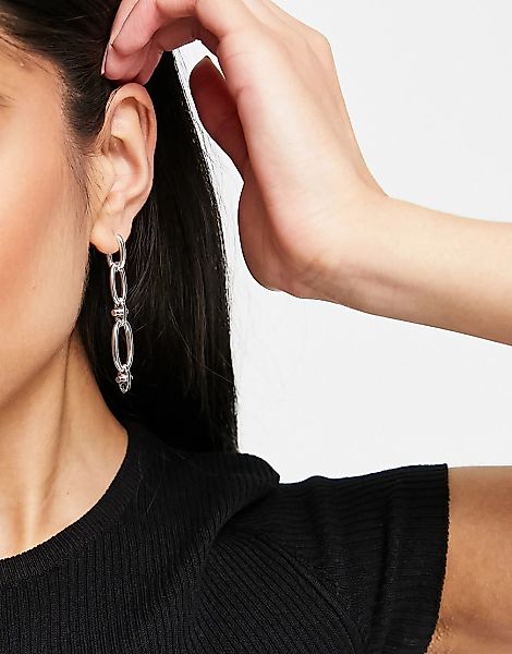 Pilgrim – Wisdom – Silber beschichtete Ohrringe günstig online kaufen