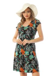 Bongual Jerseykleid Sommerkleid kurze Ärmel mit günstig online kaufen