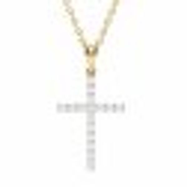 Halskette 585 Gelbgold mit 16 im Labor gezüchteten Diamanten günstig online kaufen