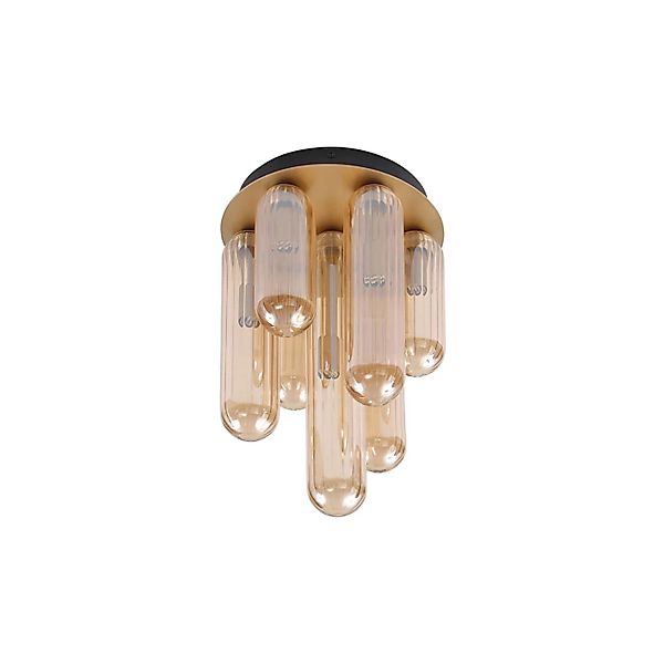 Lucande Deckenlampe Freylin 10020467 Retro Vintage Antik in Creme aus Glas günstig online kaufen