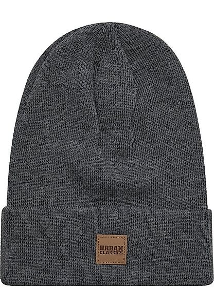 URBAN CLASSICS Beanie Urban Classics Unisex Synthetic Leatherpatch Long Bea günstig online kaufen