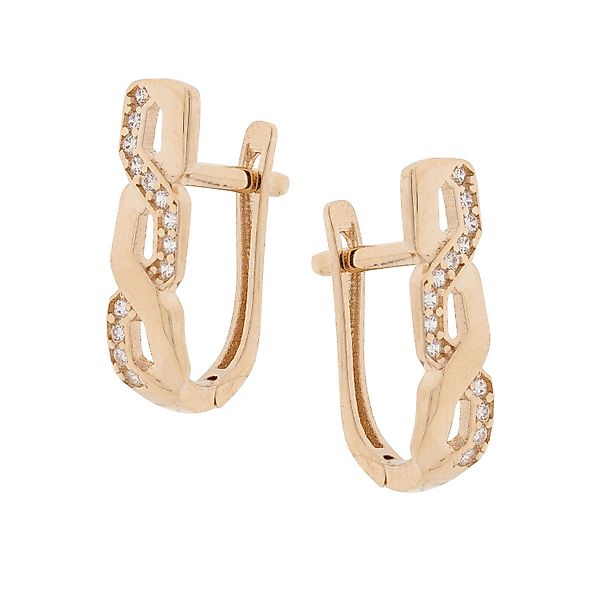 Golders Paar Ohrhänger Geflochtene Ohrringe aus günstig online kaufen