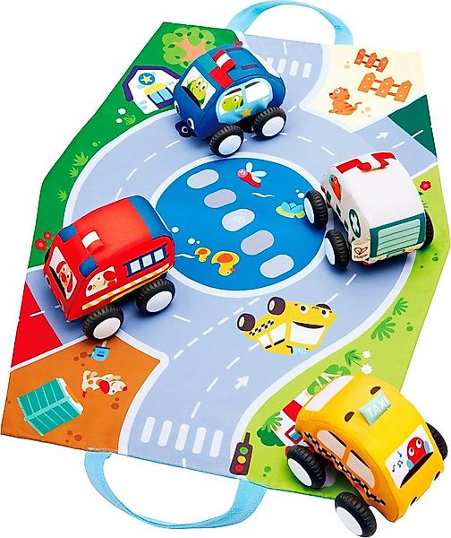 Hape Spielzeug-Auto Plüschauto-Set mit Rückziehmotor, (Set) günstig online kaufen