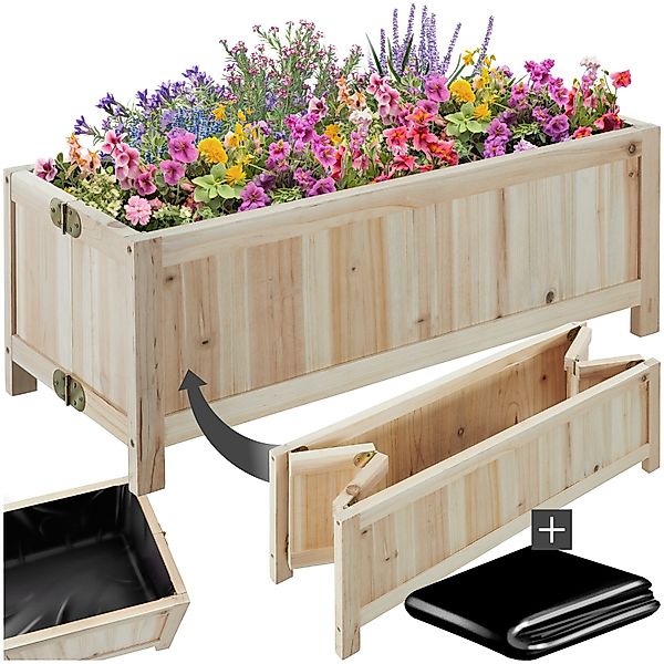 tectake Hochbeet Pflanzenkasten Blomster, klappbar, 30l, günstig online kaufen
