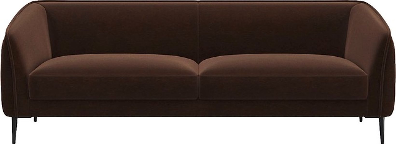 FLEXLUX 3-Sitzer »Belle Designsofa, Couch, bequem durch Kaltschaum im Sitz« günstig online kaufen