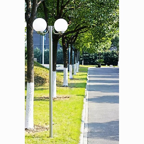 vidaXL Außen-Wandleuchte Garten-Kandelaber 2-flammig 220 cm günstig online kaufen