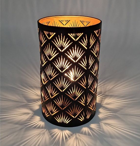 Spetebo LED Dekolicht LED Metall Tischlampe mit 3D Effekt - 20 x 12 cm, Ein günstig online kaufen