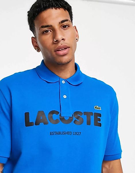 Lacoste Live – Polohemd mit Logo-Blau günstig online kaufen
