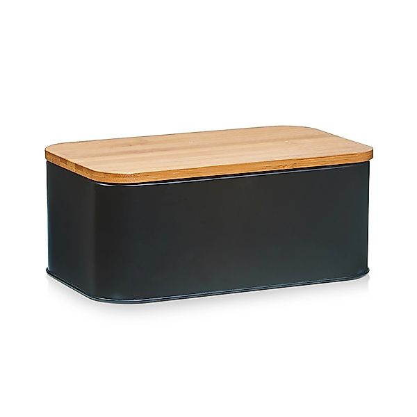 Zeller Present Brotkasten 1 Stk. tlg. Länge ca. 31 cm, schwarz günstig online kaufen
