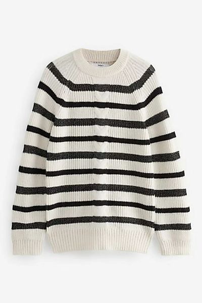 Next Strickpullover Pullover mit glitzernden Streifen (1-tlg) günstig online kaufen