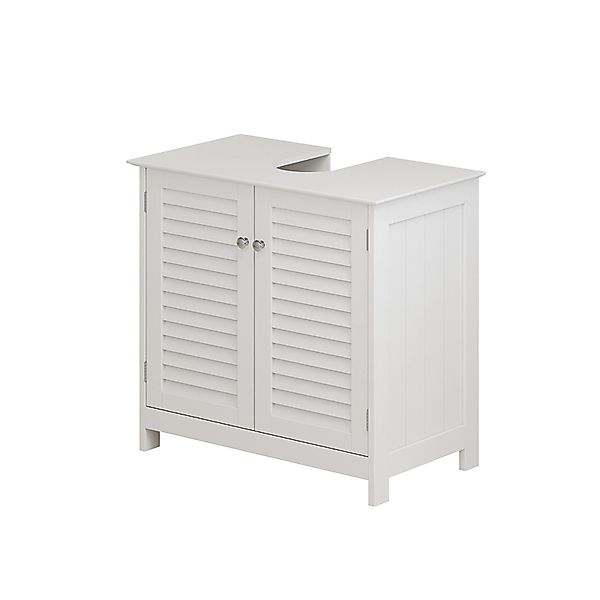Vicco Waschbeckenunterschrank Riad Weiß 60 x 58 cm mit 2 Türen günstig online kaufen