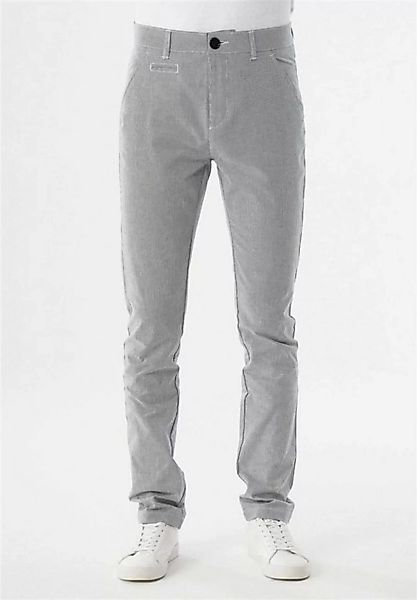 ORGANICATION Chinohose Men's Slim Fit Pants in Shadow/Off White günstig online kaufen