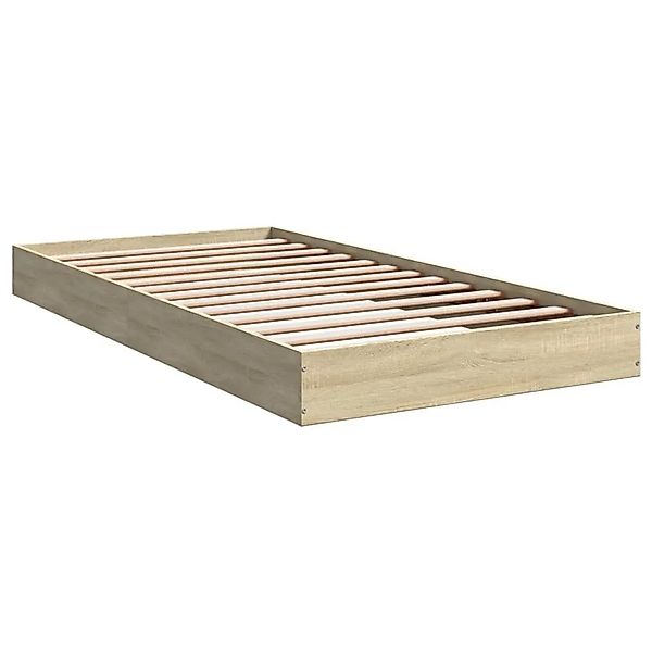 vidaXL Bettgestell Ohne Matratze Sonoma-Eiche 100x200 cm Holzwerkstoff 8420 günstig online kaufen