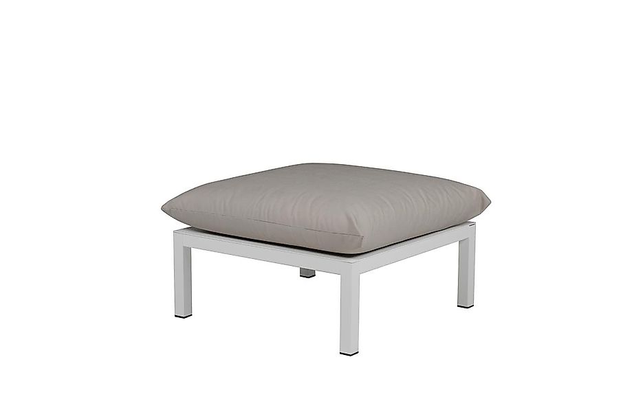 Anbauelelement Fiam DOMINO, 70 x 70 x 42 Gestell: Aluminium Weiß, Sitzkisse günstig online kaufen