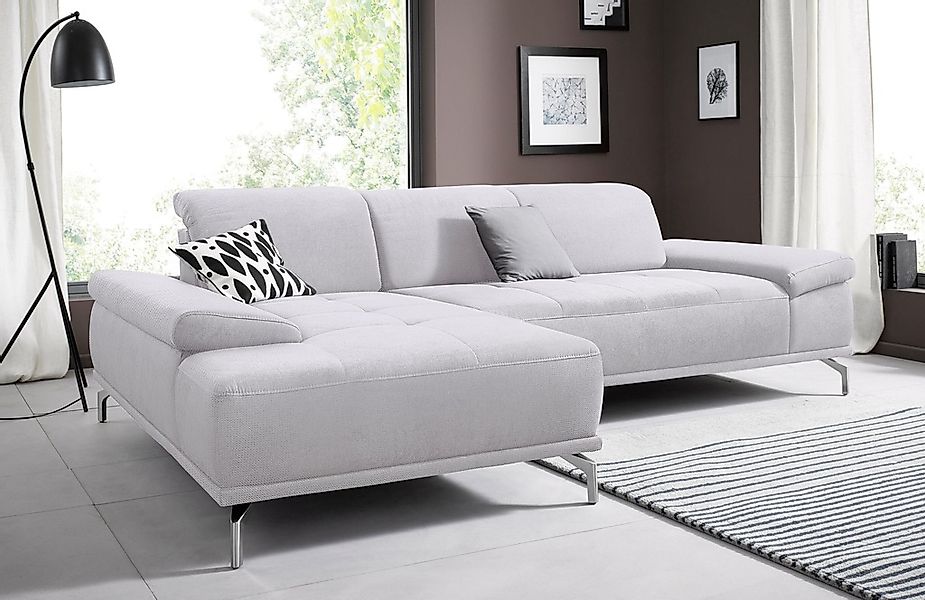 Home affaire Ecksofa "Caluna" Inkl.Sitztiefenverstellung, wahlweise mit Kop günstig online kaufen